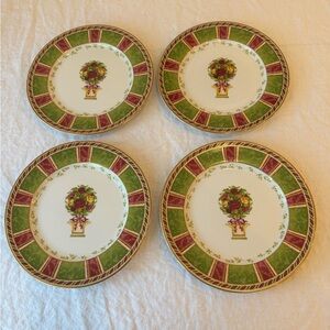 Royal Albert Old Country Roses Topiary Salad Plates Set/4 EUC